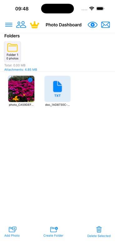 Photo editing interface