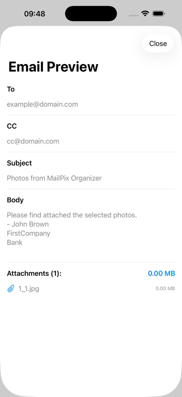 App interface