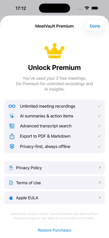 MeetVault screenshot 5